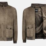 Blouson cuir uni taupe Capel grandes tailles